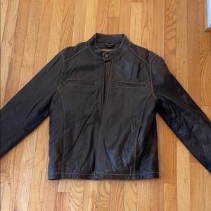 Guess leather jacket.